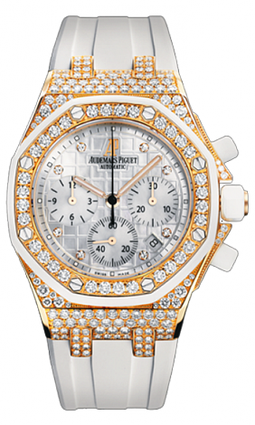 Review 26092OK.ZZ.D010CA.01 Fake Audemars Piguet Ladies Royal Oak Offshore Chronograph watch - Click Image to Close